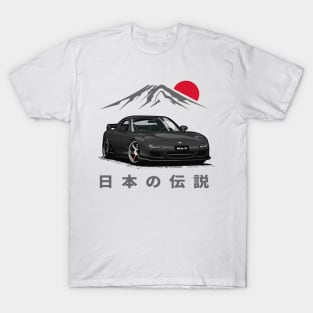 JDM Tuner RX-7 (Brilliant Black) T-Shirt